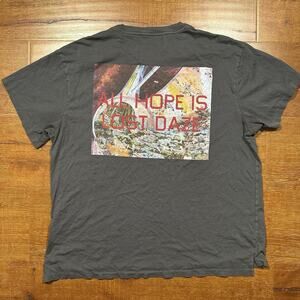 Lost Daze T Shirt Mens XS Gray Relaxed Fit All Hope is Lost Made in California